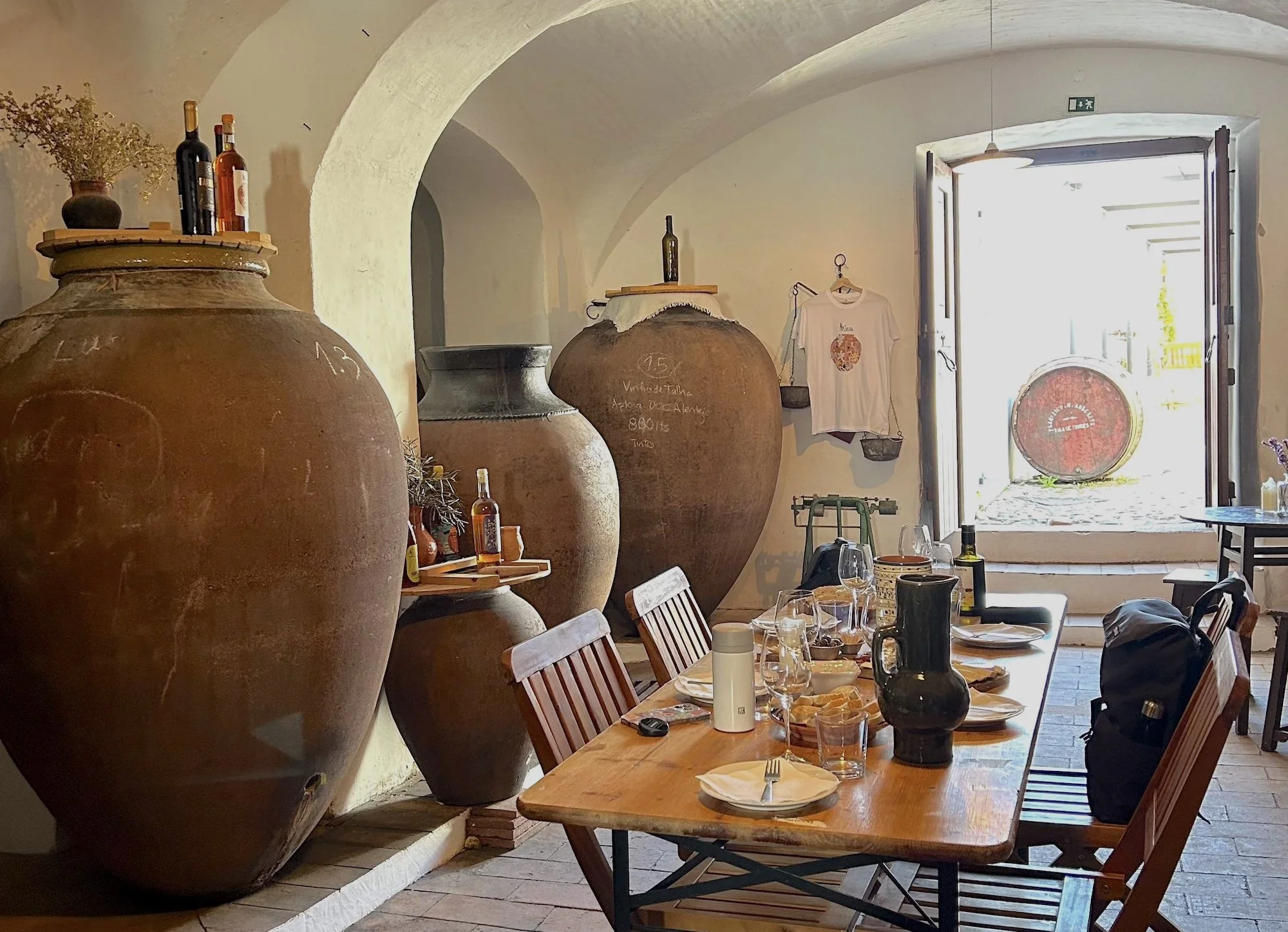 The tasting room at Casa das Talhas