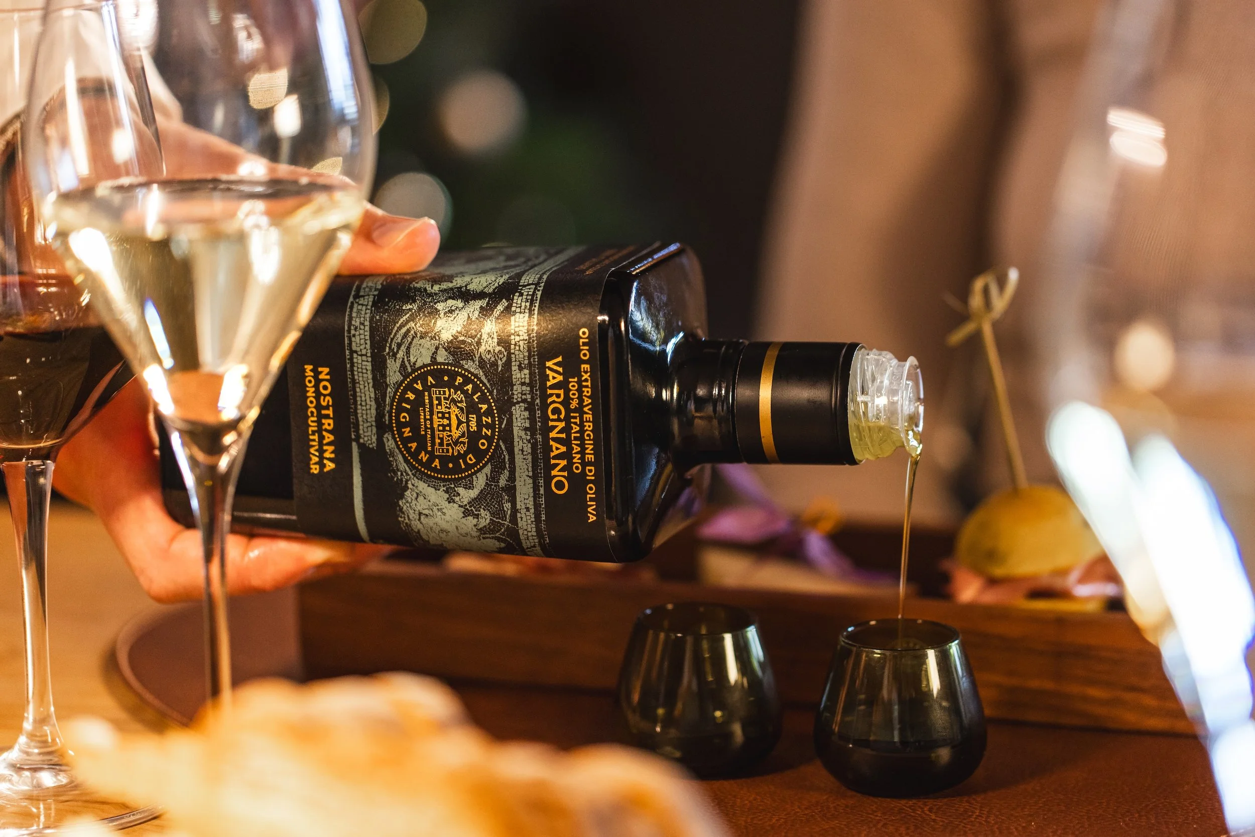 Olive oil tasting at Palazzo di Varignana