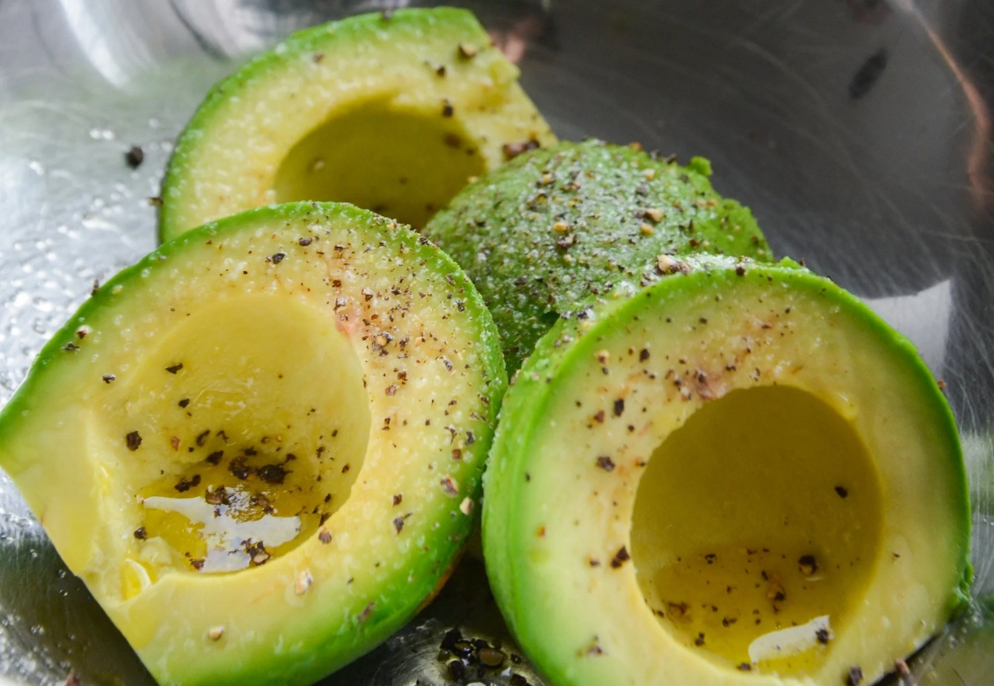 fresh avocados and olive oil