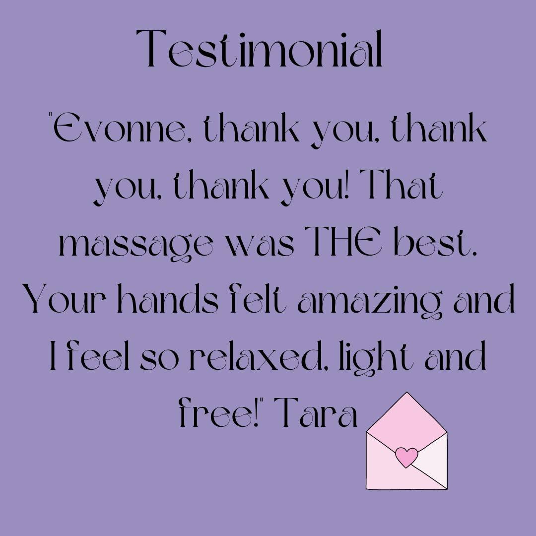 It has been delightful having clients visit me in the Lavender Room for massage treatments. Often I feel just as 'relaxed, light and free' following a session knowing that I have done my best to nurture my client in the way that you all deserve; with