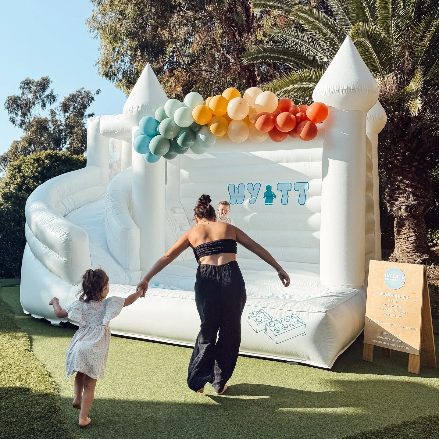 Bounce House Slide Ballpit Combo - Lego Theme 1.JPG