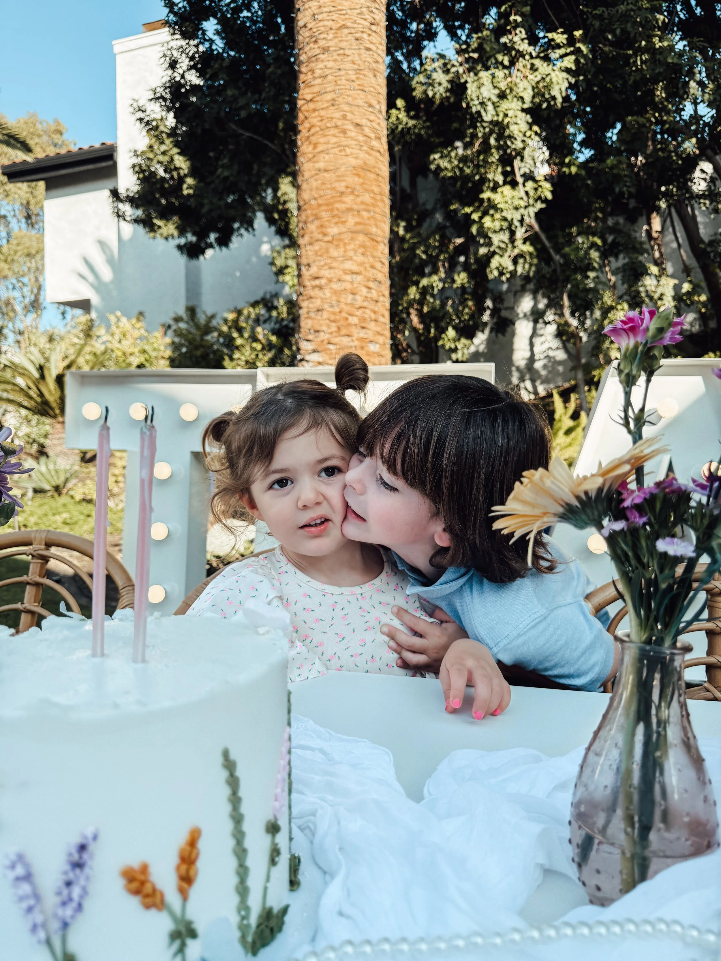 Kids Birthday - Tea Party Theme - San Juan Capistrano Party Rentals - Light Up Letters & Kids Tables.JPG