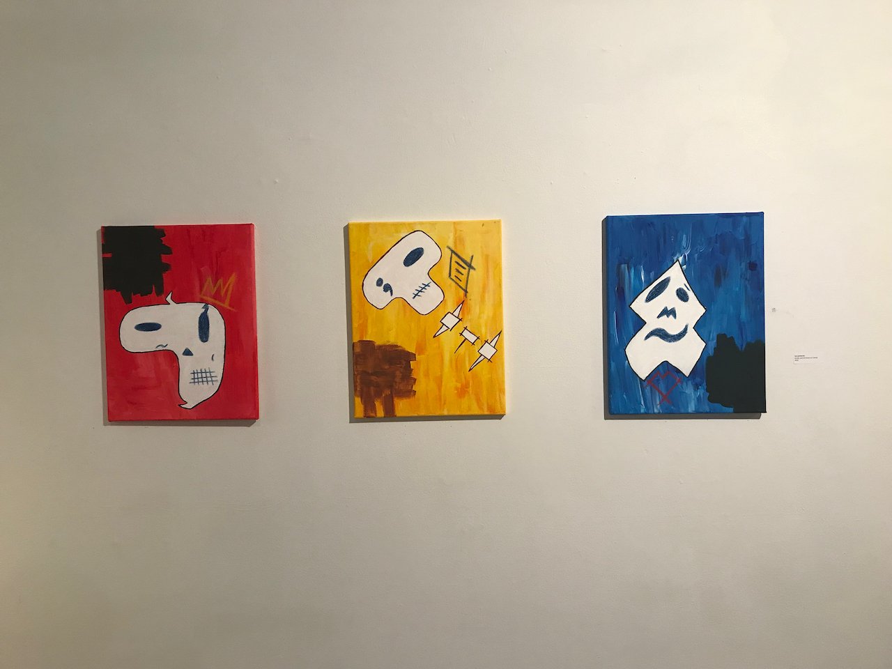 lost primaries (2018) - acrylic & oil pastel on canvas