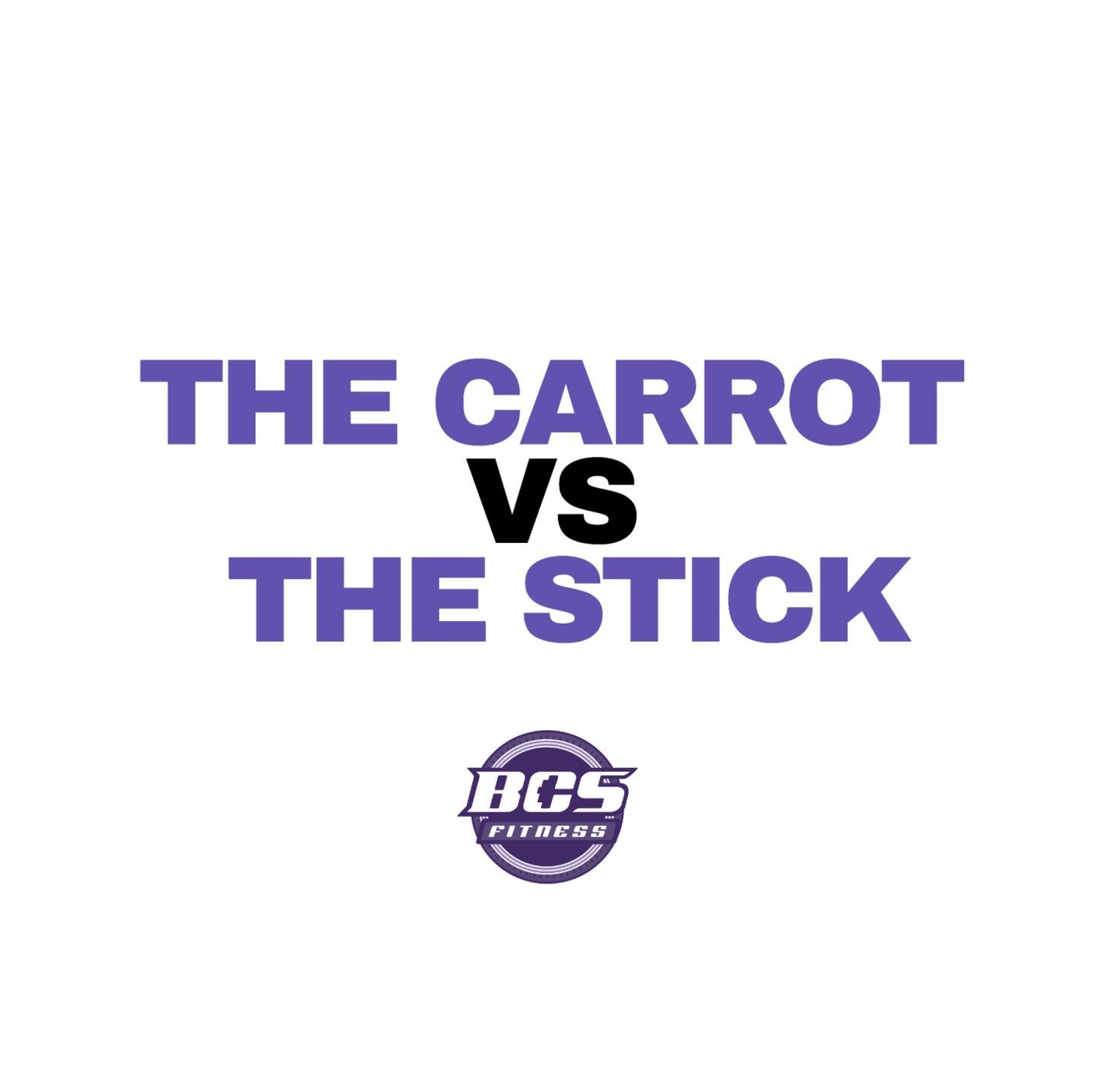 Quick question for you today&hellip;

Which motivates you more:

Running toward something you want (a &ldquo;carrot&rdquo;)
Running away from something you want to escape (a &ldquo;stick&rdquo;)?

There is no wrong answer! But it&rsquo;s worth thinki