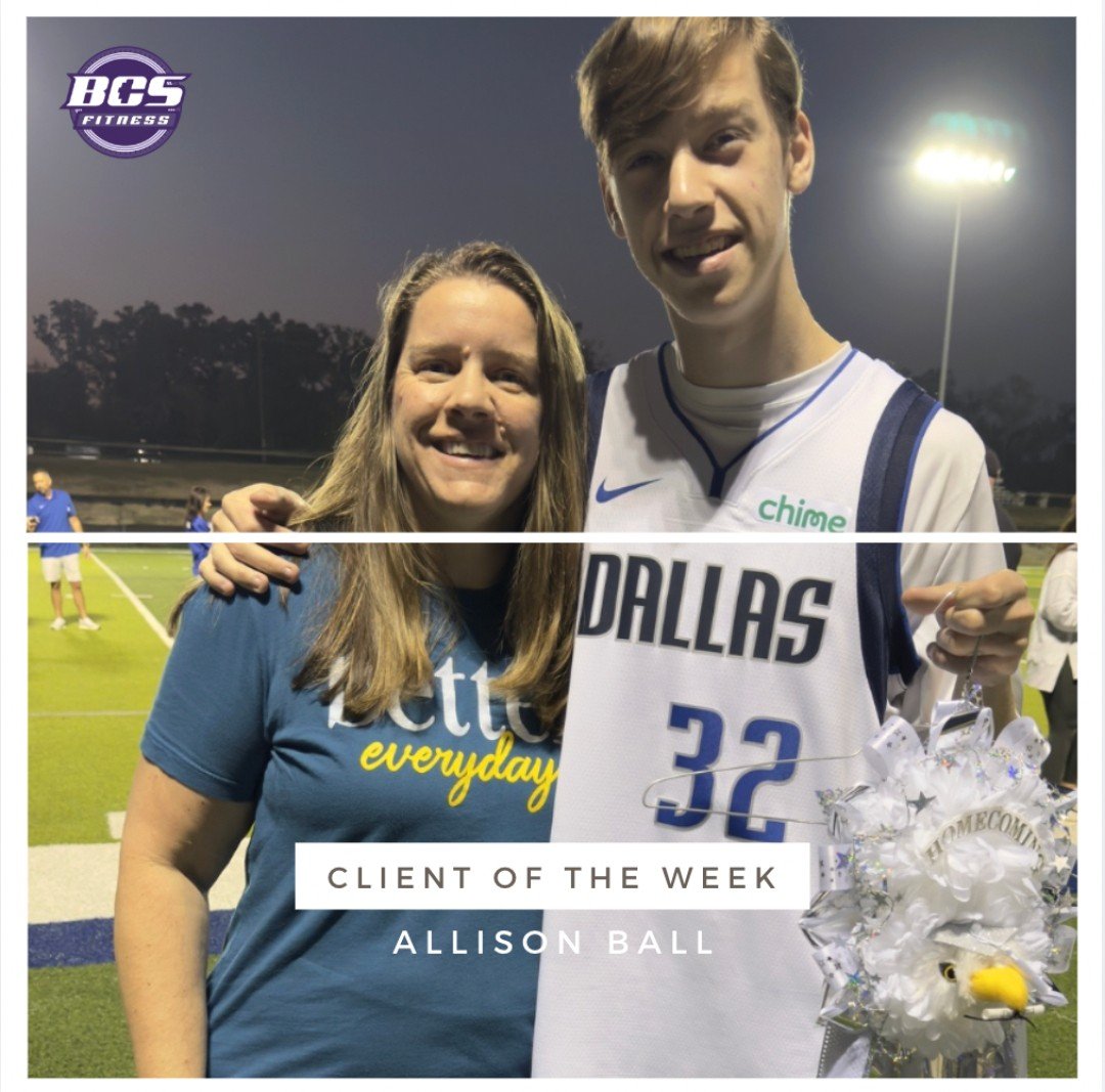 Client of the Week spotlight goes to Allison Ball from our South Studio 🎉

Allison just hit 4 years at BCS Fitness, and that kind of consistency deserves to be celebrated. She shows up, puts in the work, and stays committed even when life gets busy.