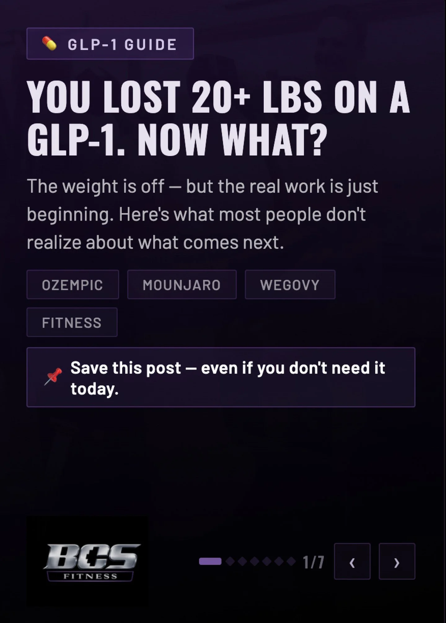 💊 You lost 20+ lbs on Ozempic, Mounjaro, or Wegovy. Congrats... but here's what nobody's telling you.

Up to 40% of that weight loss can be muscle. Not fat. Muscle.
That means your metabolism could be slower, your bones could be weaker, and your ris