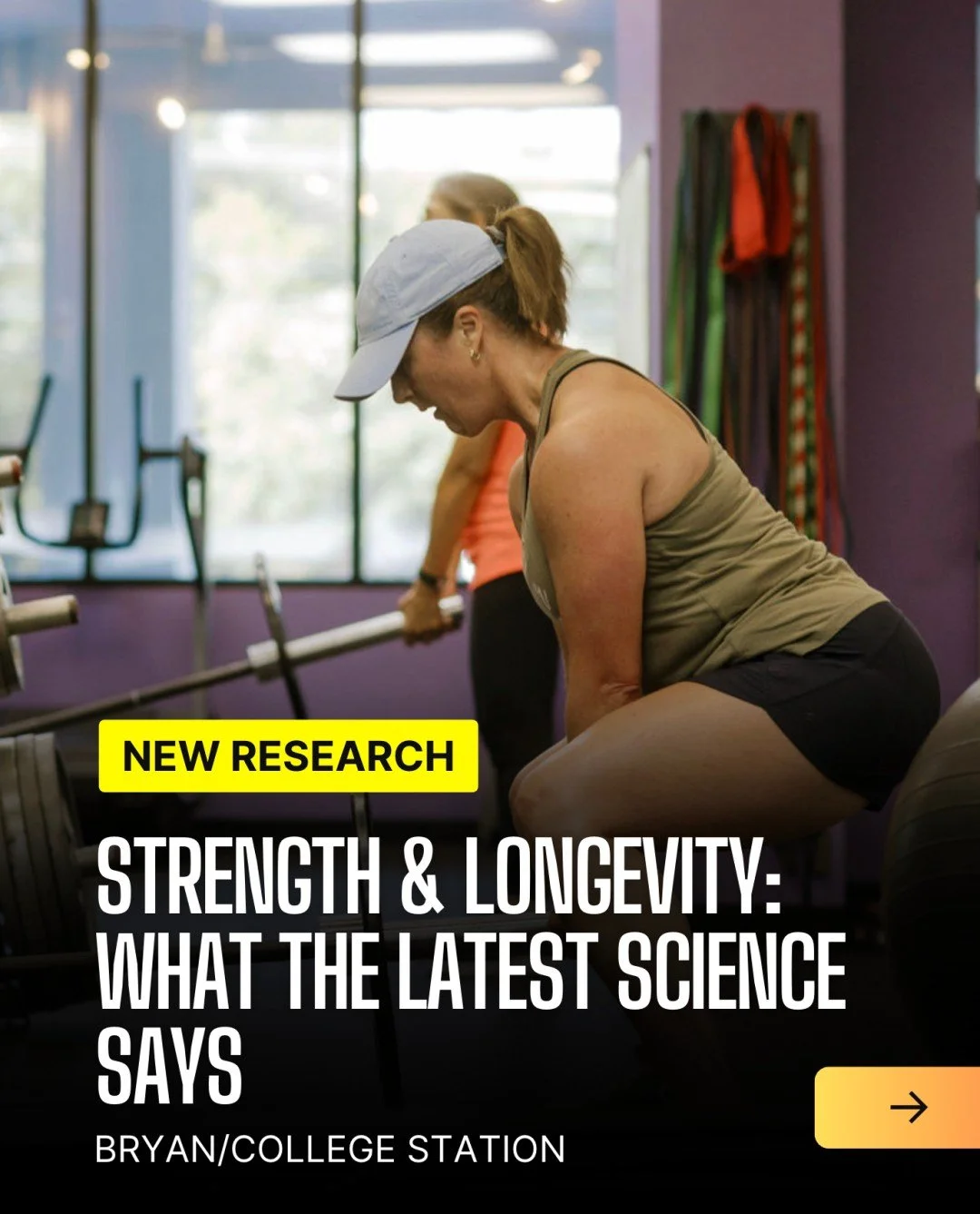 The science is clear: the strongest people live the longest.

A 2026 study of 5,000+ women found that those with the highest muscle strength had a 33% lower risk of death... even if they weren't hitting their cardio goals.

After 40, you're already l