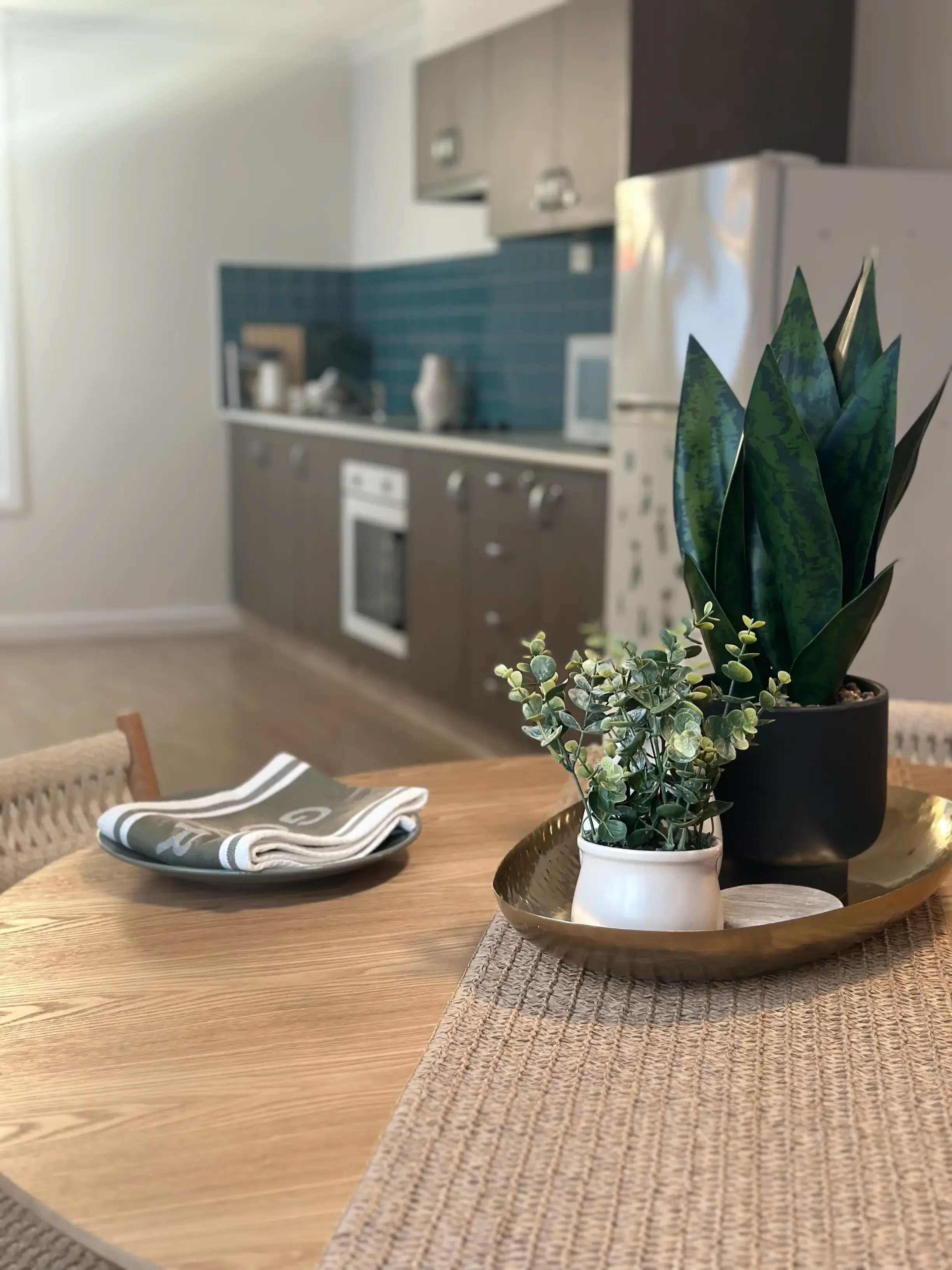 Styled dining area in Rhoden SDA accommodation Eumemmering VIC.