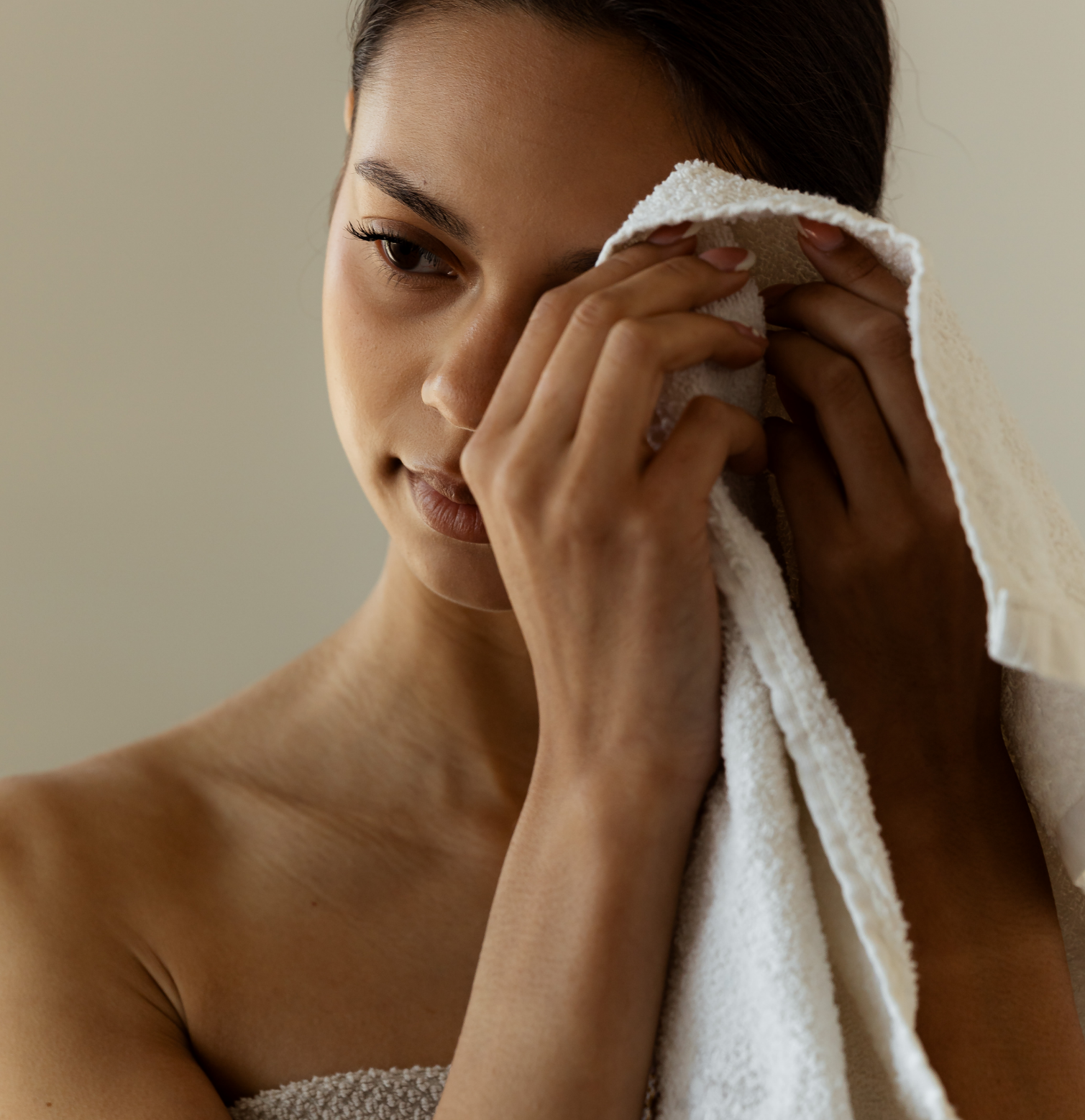 The Elwood Clinic brand photography — skincare lifestyle portrait, brand identity by Sunday Noon