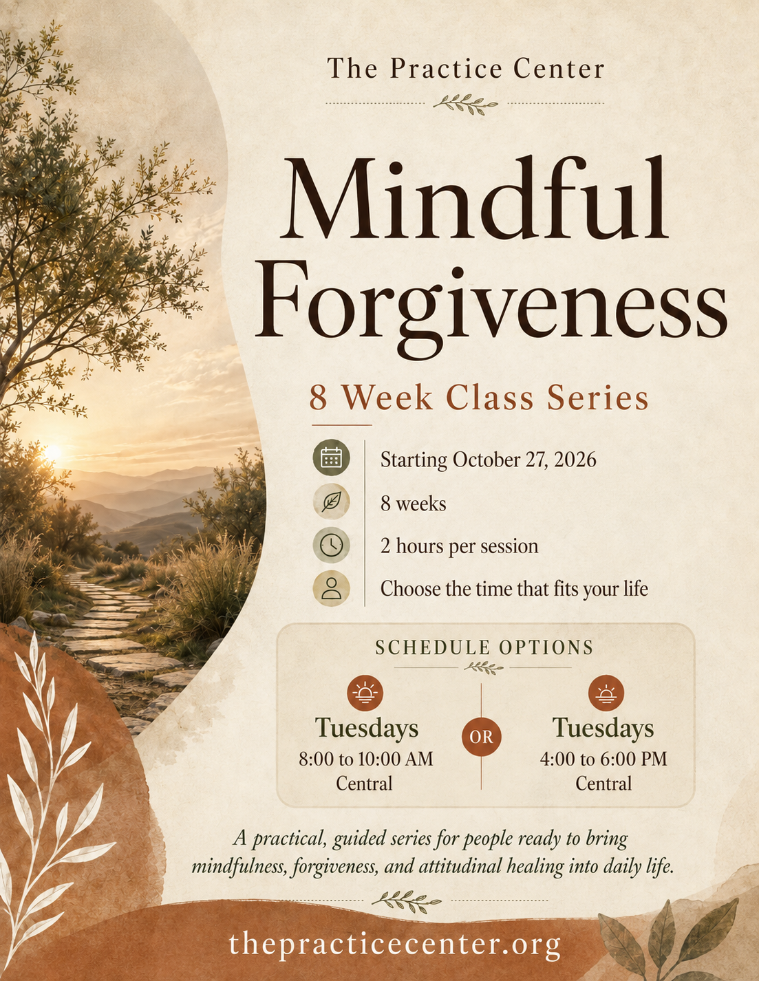 Mindful Forgiveness: 8 Week Class Series
