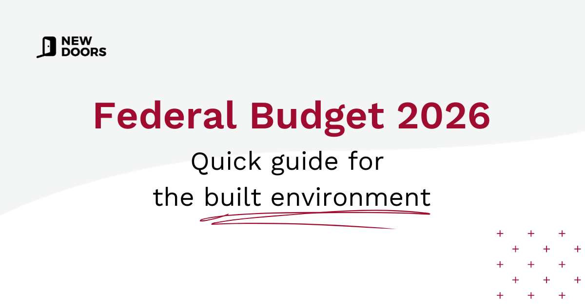 Federal Budget 2026/27: Quick Guide for the Built Environment