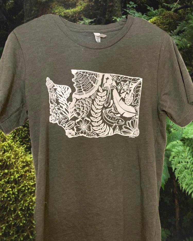 Washington Print Graphic Tee