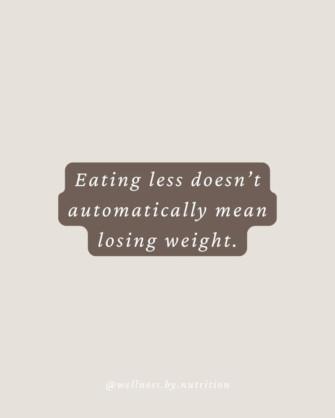 Eating less sounds logical&hellip;..But when intake drops too low, your body doesn&rsquo;t just &ldquo;burn more fat&rdquo; it adapts.

Your thyroid output can slowdown, cortisol will rise and your metabolic rate adjusts to protect you. That&rsquo;s 