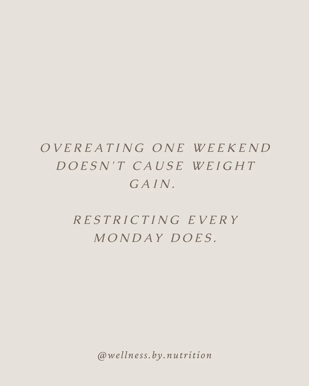 The number on the scale after a long weekend is mostly water, glycogen and inflammation, not fat. What disrupts metabolism long-term is the restrict-compensate cycle that follows.

Consistency beats perfection, every time.

Save this if you needed th
