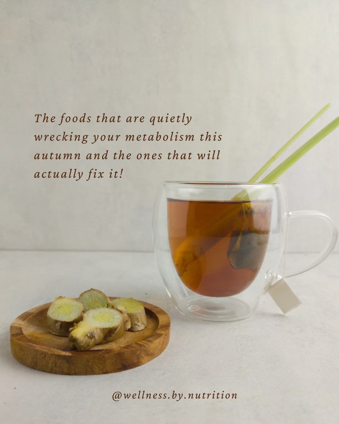 Your metabolism doesn&rsquo;t suddenly &ldquo;slow down&rdquo; in autumn but the way we eat often changes in ways that make it feel like it has.

The foods quietly working against you this season are the ones that spike blood sugar, drain energy and 