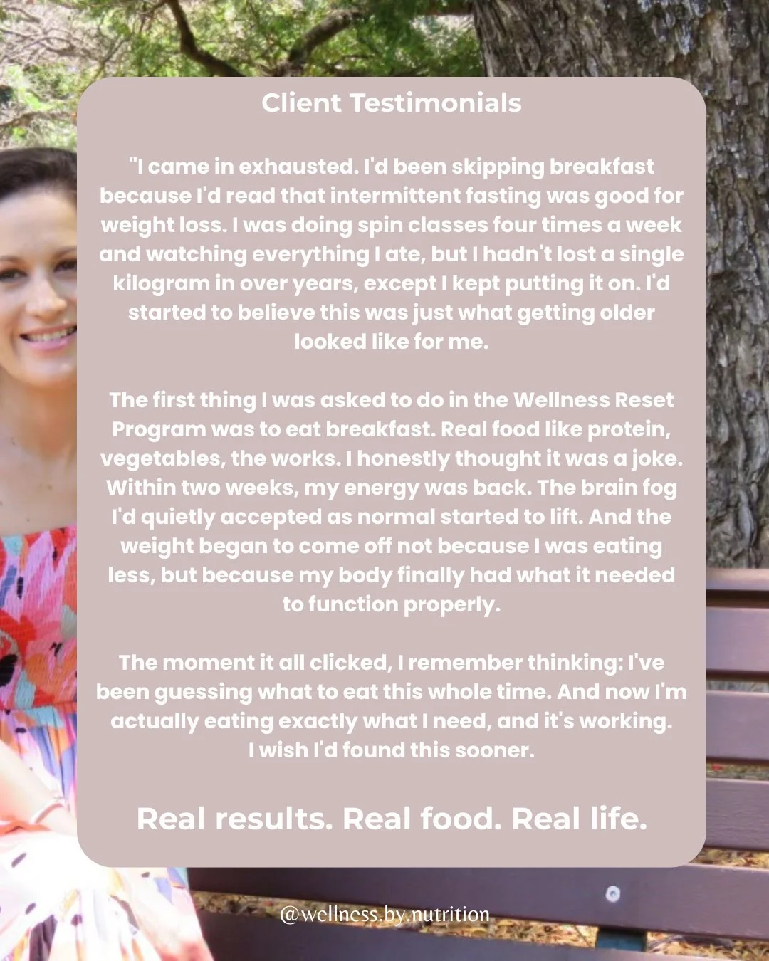 She came to me at 47, completely exhausted and completely convinced she was doing everything right.

Sound familiar?

Because here's what I see time and time again women who are working so hard, doing all the "right" things, and still feeli