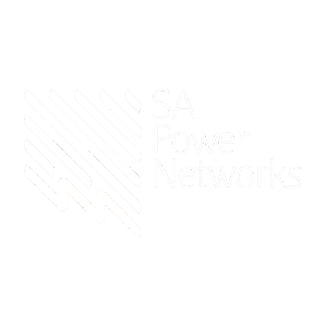 SA Power Networks logo with stylized lines and text