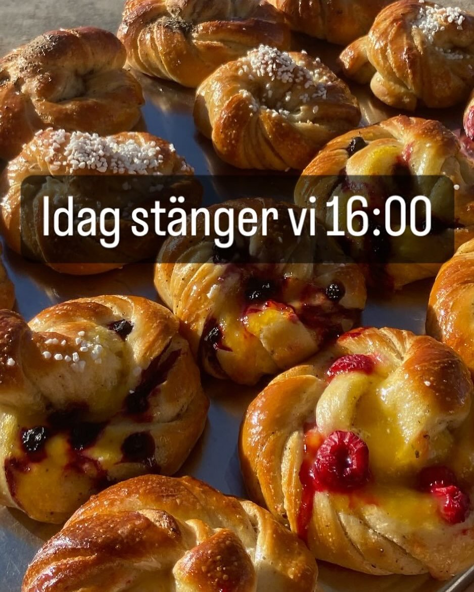 Idag st&auml;nger vi lite tidigare &auml;n vanligt. Men efter st&auml;ngning fyller vi p&aring; med p&aring;sar i br&ouml;dl&aring;dan.