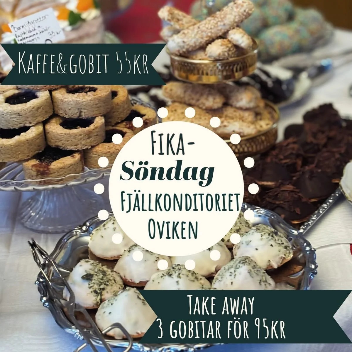 Imorgon s&ouml;ndag har vi laddat med fina erbjudanden p&aring; v&aring;ra goda kondisbitar 🥳V&auml;lkommen p&aring; s&ouml;ndagsfika p&aring; Fj&auml;llis i Myrviken! Vi har &auml;ven fyllt upp med grillmackor, stutar och olika matpajer. ☕️