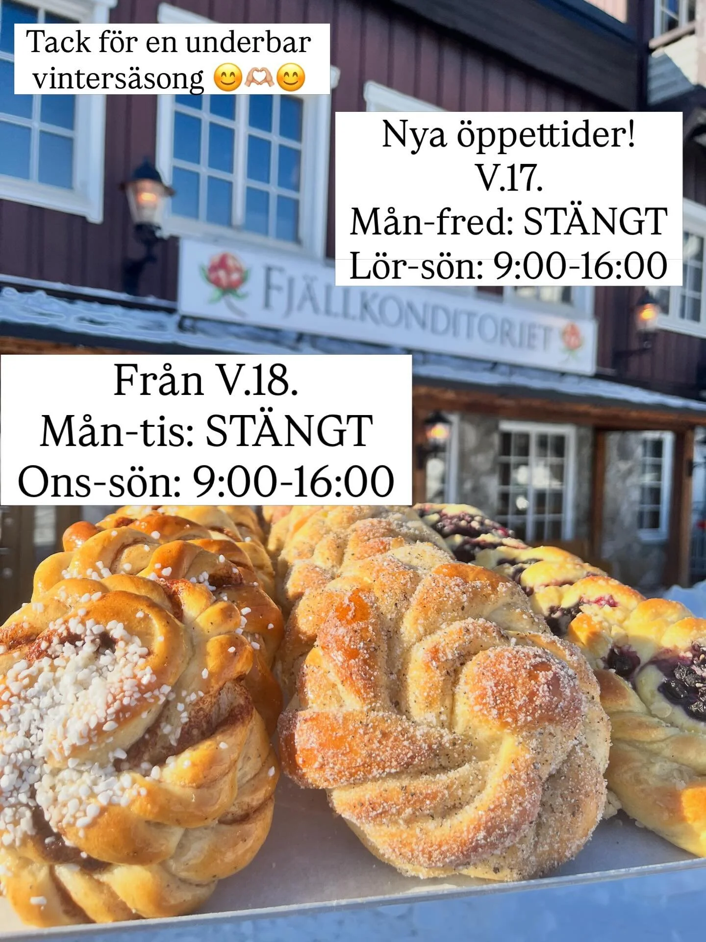 Stort tack f&ouml;r en superrolig vinters&auml;song 🎉Vi ville tacka alla v&aring;ra underbara s&auml;songare som har hj&auml;lpt oss denna vinter (ingen n&auml;mnd, men ingen gl&ouml;md, ni &auml;r grymma 🙌)och s&aring;klart alla underbara kunder (