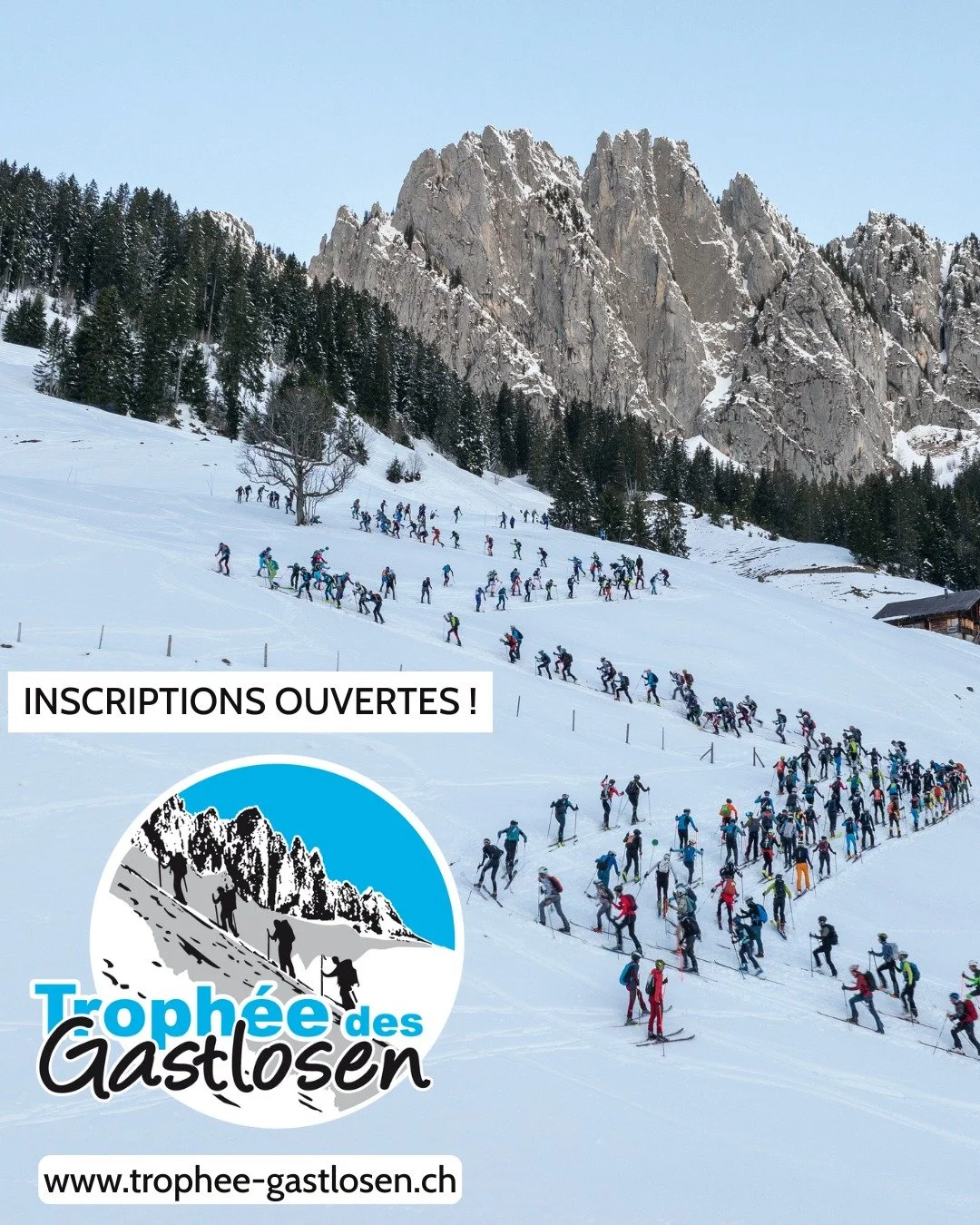Les inscriptions &agrave; la 33&egrave;me &eacute;dition du Troph&eacute;e des Gastlosen sont ouvertes ! 
En vous inscrivant avant le 31 .12, vous b&eacute;n&eacute;ficiez du tarif sp&eacute;cial de 85 CHF par personne au lieu de 100 CHF. 
Infos et i