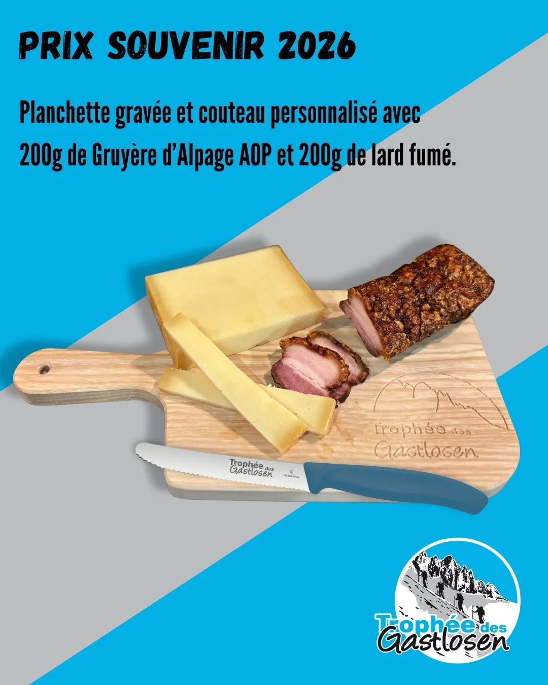 L'&eacute;dition 2026 du Troph&eacute;e aura bien lieu ! 
Le d&eacute;part et l'arriv&eacute;e auront tous deux lieux au Col du Jaun. 

Cette ann&eacute;e, le prix souvenir est compos&eacute; d'une magnifique planchette grav&eacute;e et d'un couteau 