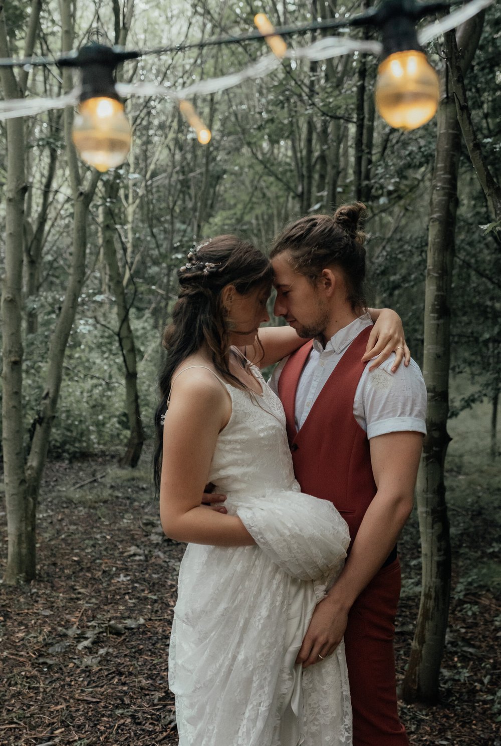 intimate wedding in the forest 