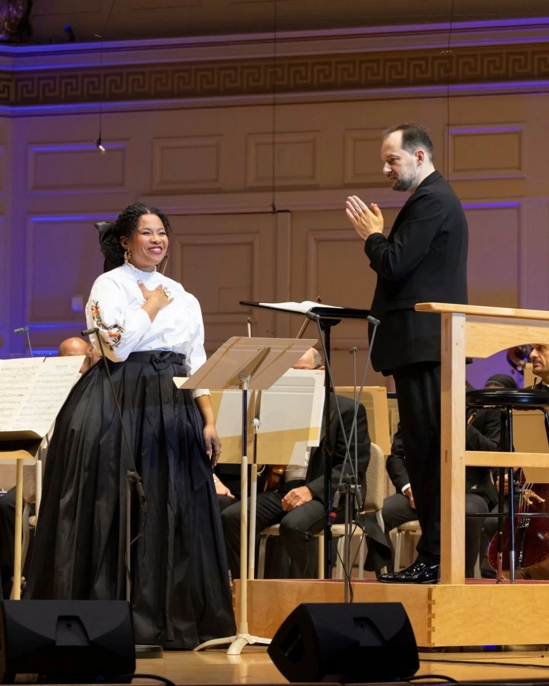 What a thrilling night! Last Friday, I got to perform for the Season Opening Gala of @bostonsymphony. I wanted to evoke a feeling of nostalgia with my clothes, a simplicity of sorts because I was singing Samuel Barber&rsquo;s Knoxville. In the end I 