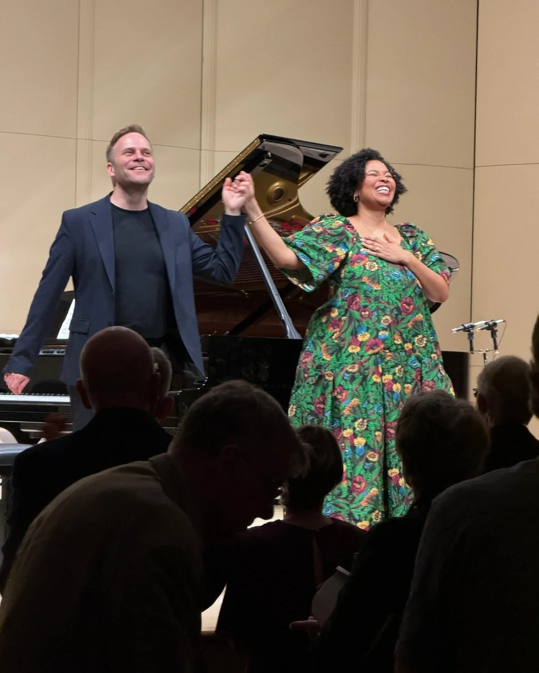 👏🏾 Another one down for @jonathanwware and I. Thank you to @shriverconcerts for having us for my Baltimore debut!! It's always a special treat for us to have family and friends in the audience! What a lovely night with an amazing audience. Not to m