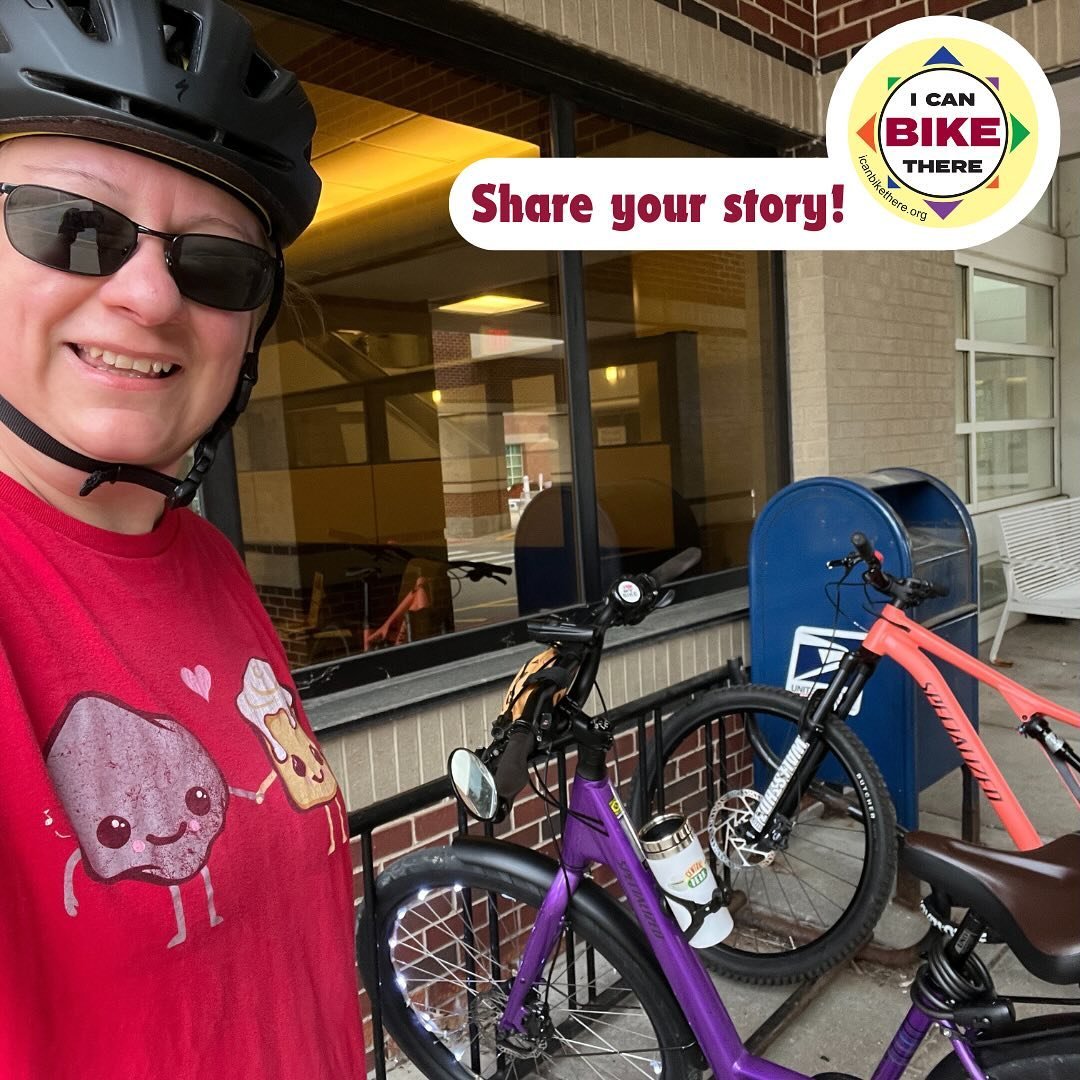 Crystal recently pedaled her commuter bike, Dorothy &ndash; a beautiful purple @iamspecialized low-entry Roll &ndash; from home to the hospital (for some routine bloodwork) and then to work. Kudos to Crystal for chaining together some trips and bikin
