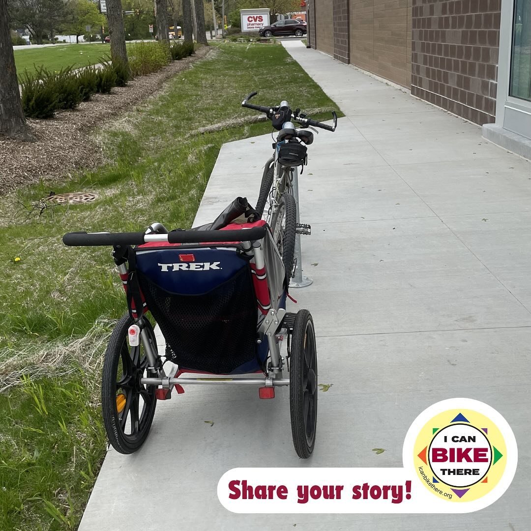 Terry attached a cart to his @iamspecialized Rock Hopper for a couple errands by bike. Choosing to drive less and bike more to shop locally fits into his retirement exercise. Biking on Bartlett streets is safe and easy &ndash; with most of Terry&rsqu