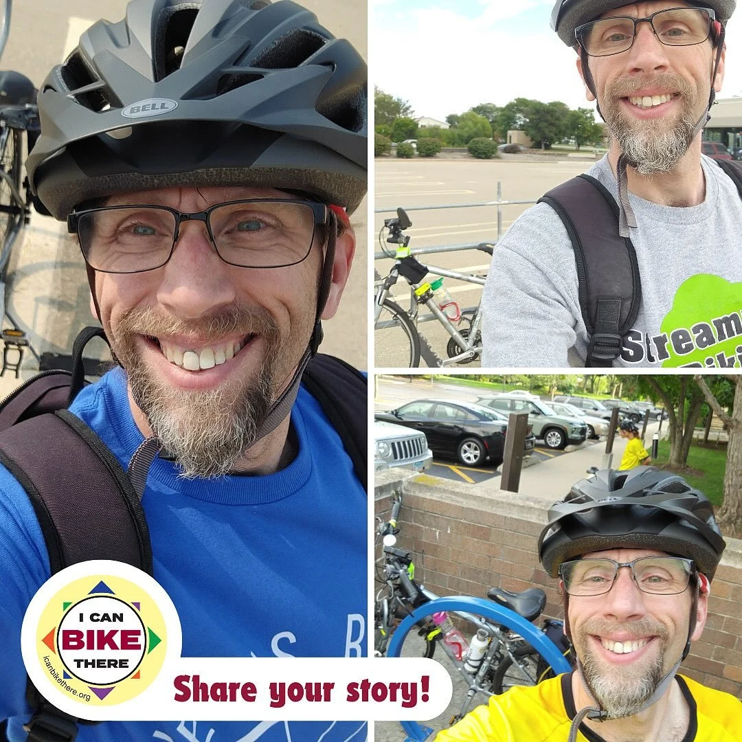 Who wants stickers?! Share your @icanbikethere story by submitting a photo (using the link in our bio) and we’ll send you some fun, colorful ICBT stickers 🥹🚴🏻❤️🚴🏾‍♀️
***********
Mikie pedals to many everyday destinations via his Gary