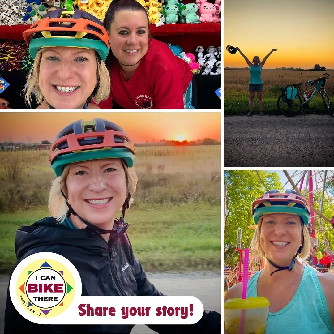 Who wants stickers?! Share your @icanbikethere story by submitting a photo (using the link in our bio) and we’ll send you some fun, colorful ICBT stickers 🥹🚴🏻❤️🚴🏾‍♀️
***********
Christine was in the middle of a 100 mile bike ride and