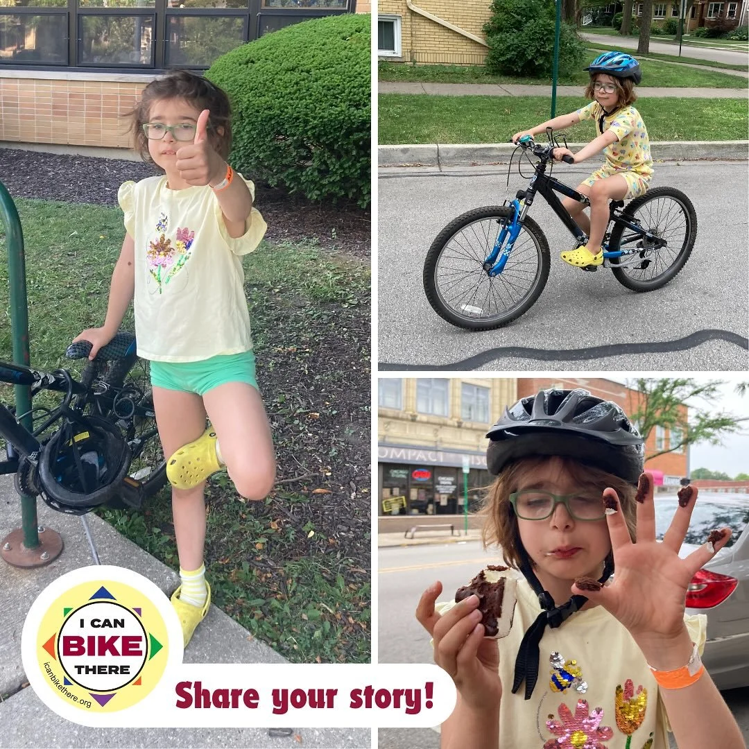 Who wants stickers?! Share your @icanbikethere story by submitting a photo (using the link in our bio) and we’ll send you some fun, colorful ICBT stickers 🥹🚴🏻❤️🚴🏾‍♀️
***********
Sharon’s granddaughter borrowed a bike to ride 2
