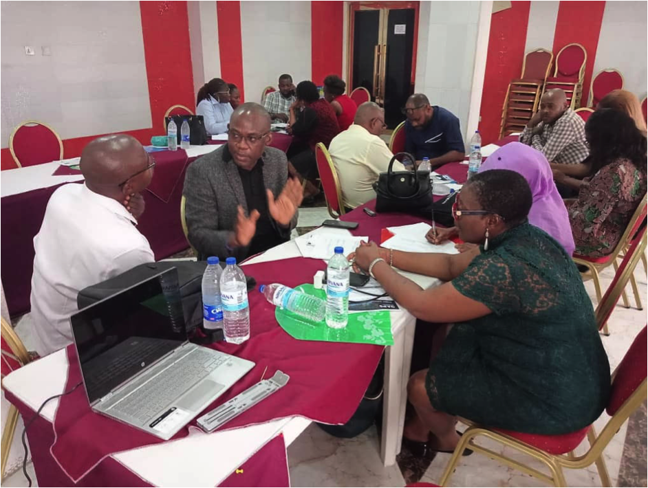  Participants in Group A brainstorm during the group work session  &nbsp; 