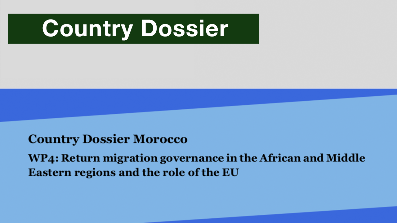 Country Dossier Morocco: Return migration governance in the African and Middle Eastern regions and the role of the EU