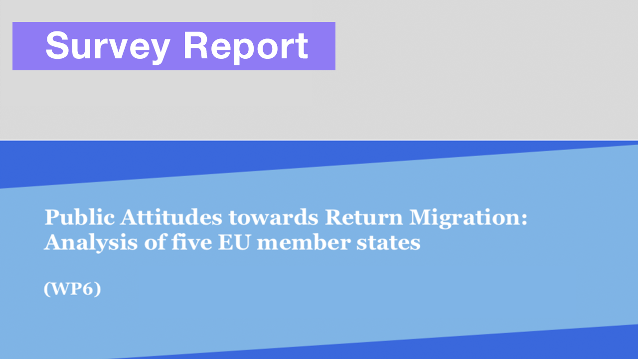 Public Attitudes towards Return Migration: Analysis of five EU member states