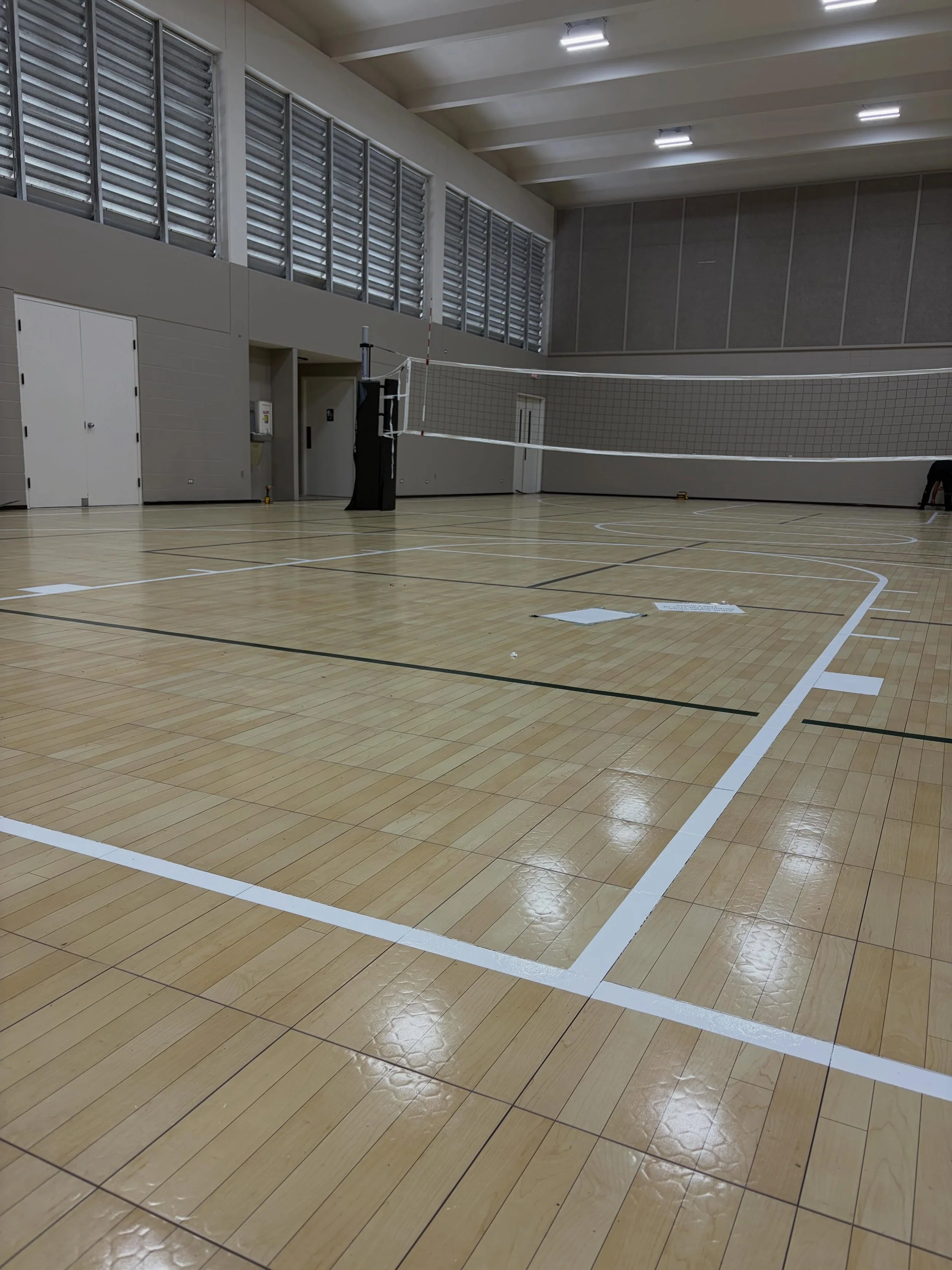 Our brand new gym floor is officially ready for #pickleball #basketball #volleyball ! Reach out for mor info@cchonolulu.org!