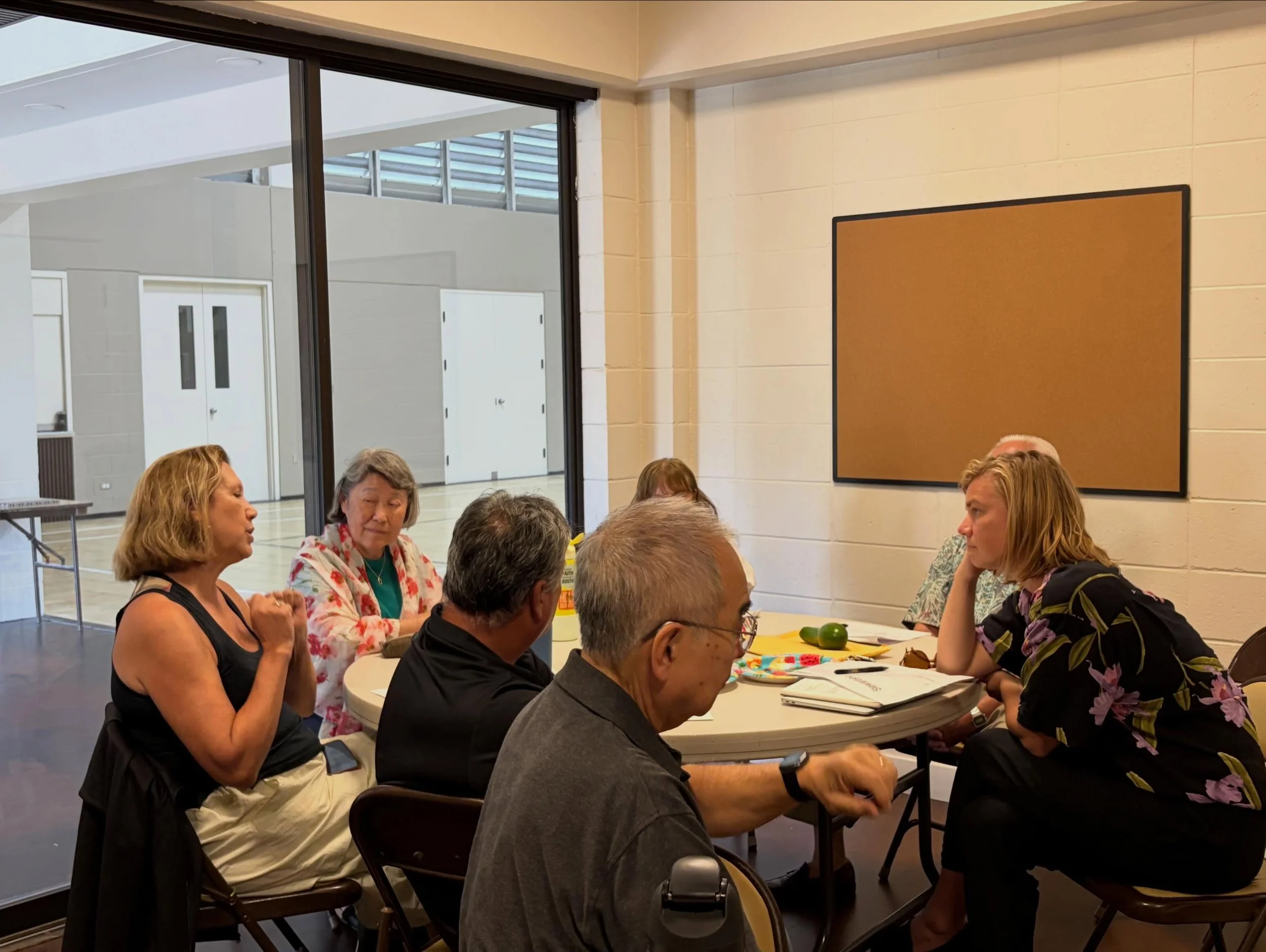 The CCH Church Council met into the evening on Sunday to talk about our hopes and dreams for the future of our community. But FIRST, we walked around campus and took a look back at all that has happened over these last three years of tidying up, lear