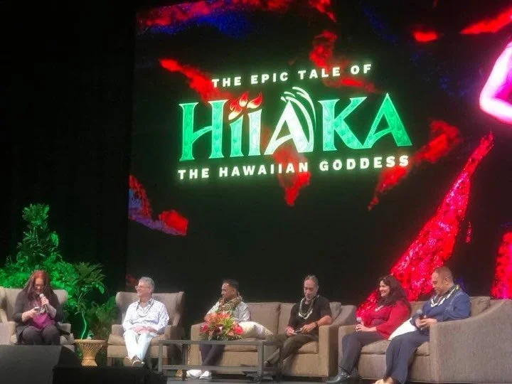 Today the church staff got to see our amazing colleague @roslyn777inhawaii talking about the music she composed for The Epic Tale of Hi&rsquo;iaka, debuting in December. Want to know why the music at @communitychurchhonolulu is so awesome? It&rsquo;s
