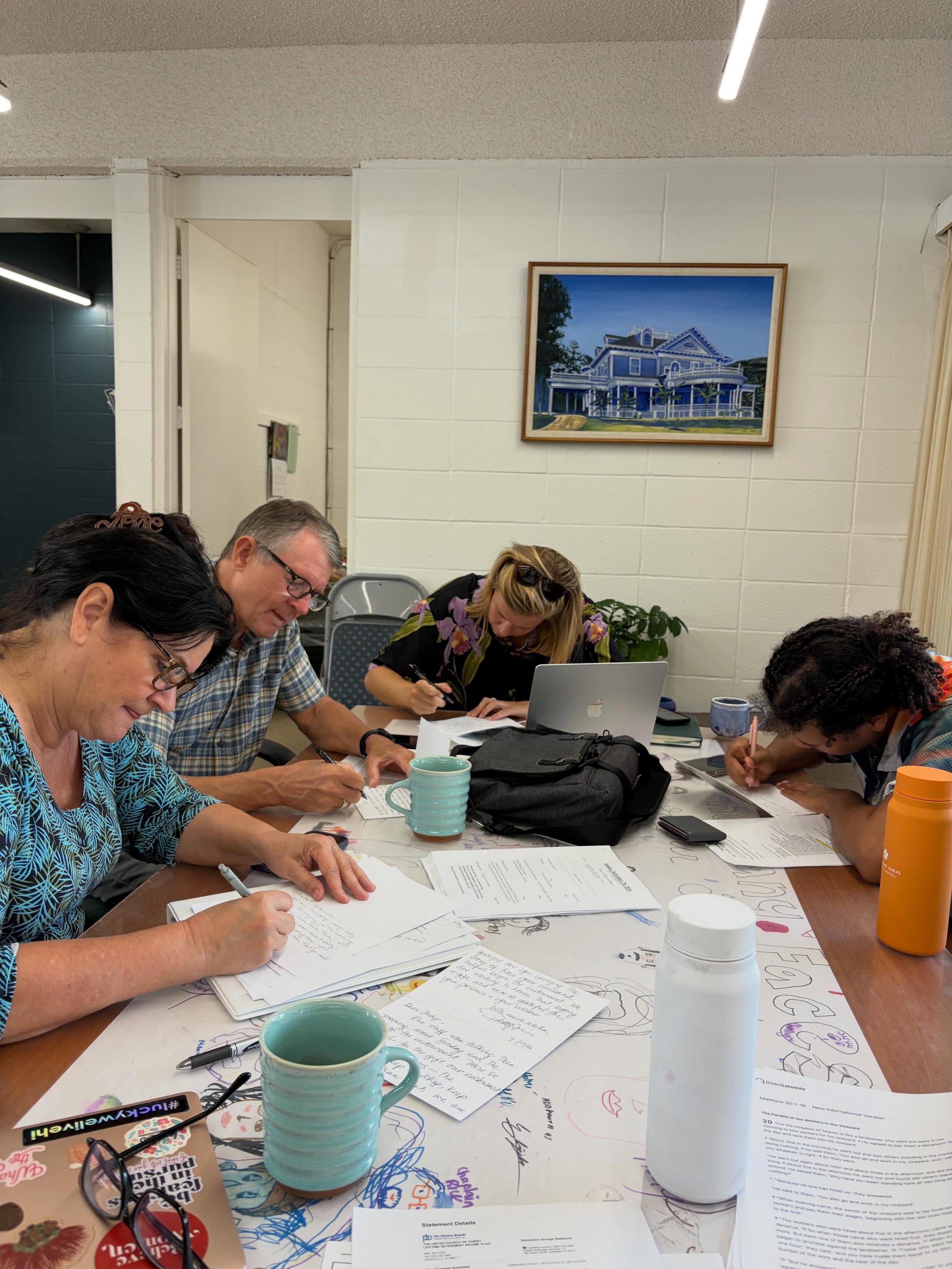 A busy day on the CCH campus today! Staff is working hard to help our congregation connect, and we shared pizza with our campus partners. Conversations about increasing impact and deepening meaning make us all better. #thisischurch @bootheproducer @p