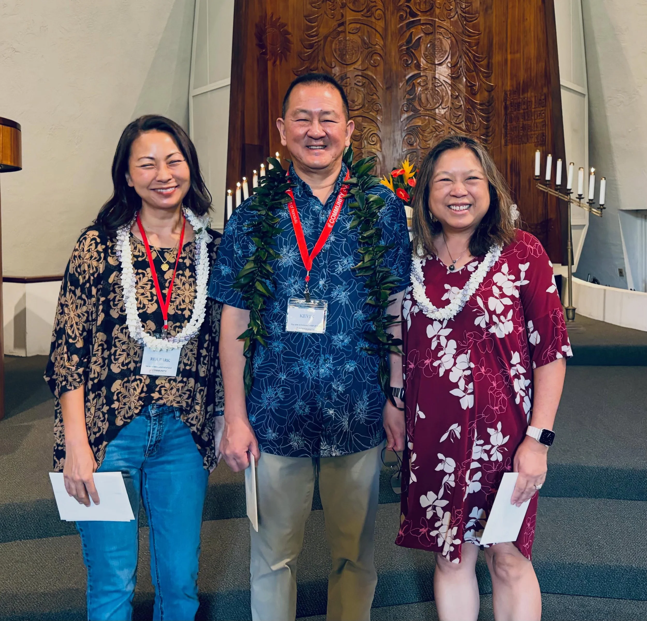 A banner day at @communitychurchhonolulu ! We welcomed three new members and held a lively church council meeting after worship today. Life is blooming all around us and within us!