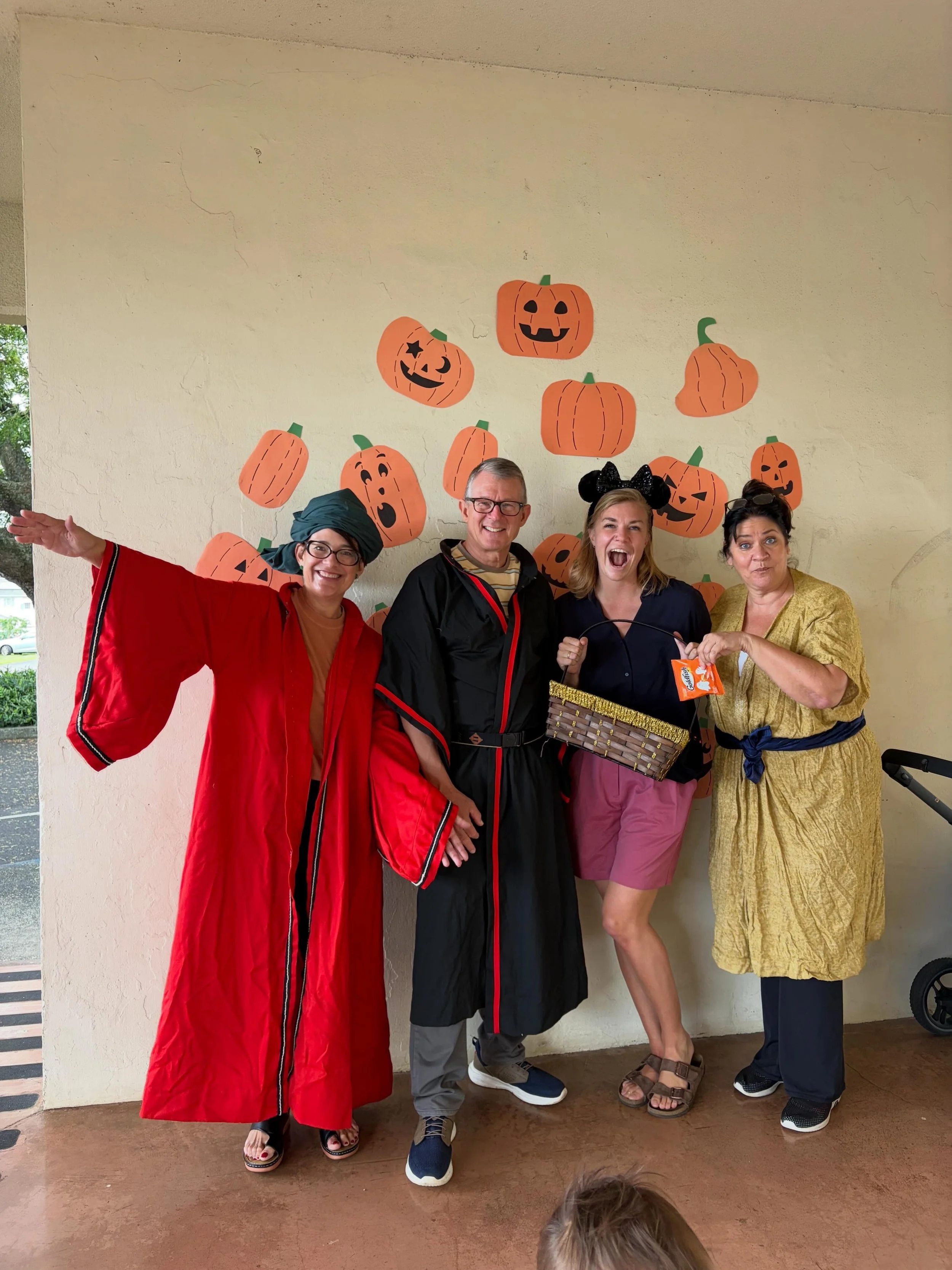 It&rsquo;s called &ldquo;other duties as assigned&rdquo;. During staff meeting today @family.hui.hawaii invited church staff to help pass out treats. In less than 60 seconds, @roslyn777inhawaii found a box of Christmas pageant costumes resulting in t