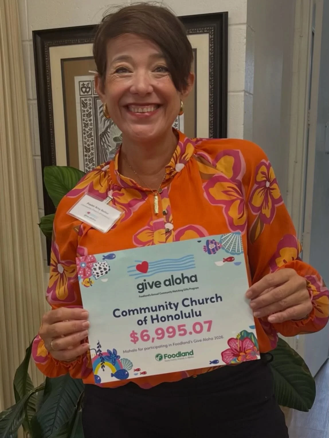 I mean, who wouldn&rsquo;t be excited about generous gifts from a beautiful congregation and @foodlandhi ? Mahalo nui all!