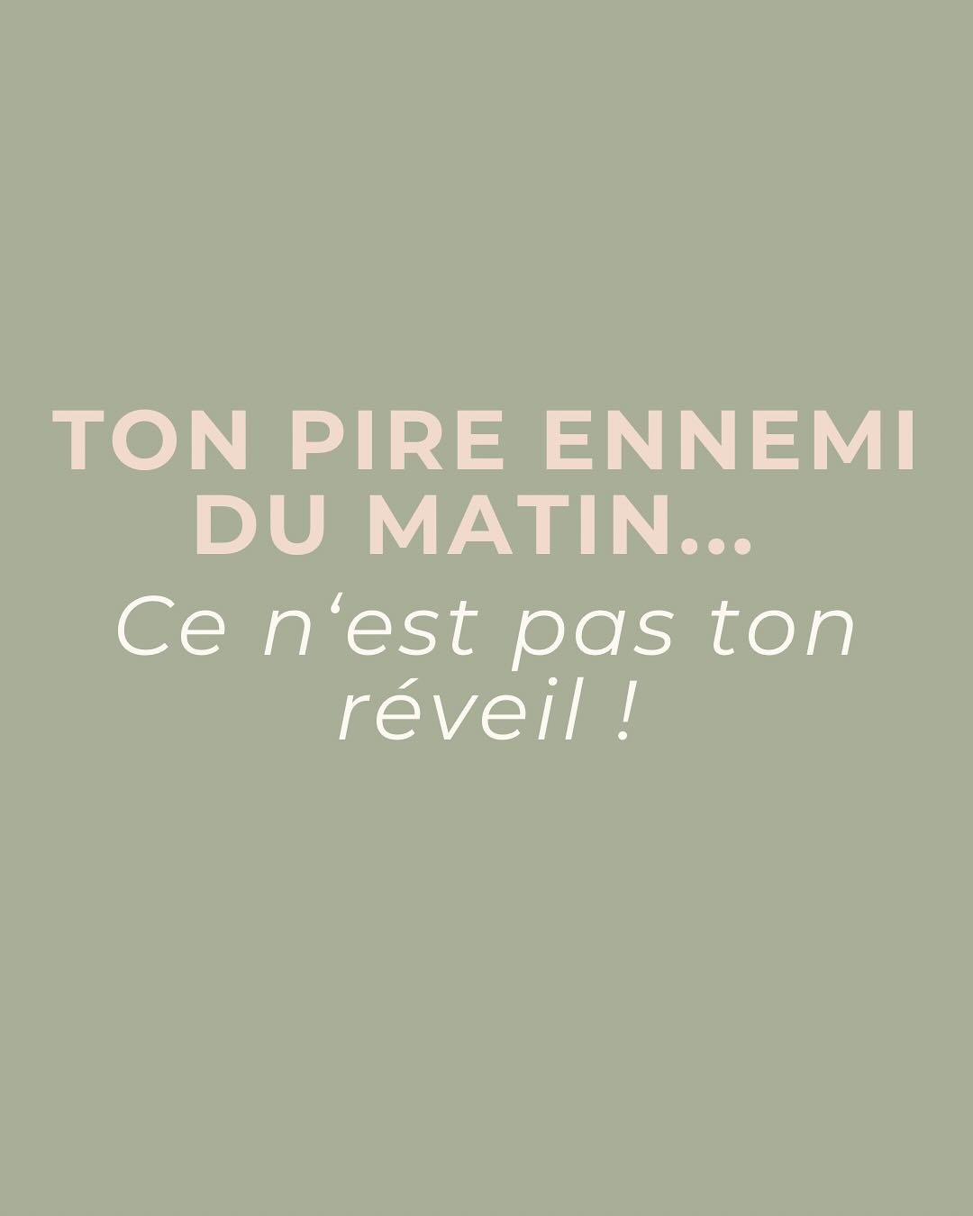 Ton pire ennemi du matin, c&rsquo;est pas ton r&eacute;veil 😴⛔

C&rsquo;est ce r&eacute;flexe qu&rsquo;on fait presque tous : attraper son t&eacute;l&eacute;phone avant m&ecirc;me d&rsquo;avoir respir&eacute;.

Notifications, mails, r&eacute;seaux&h