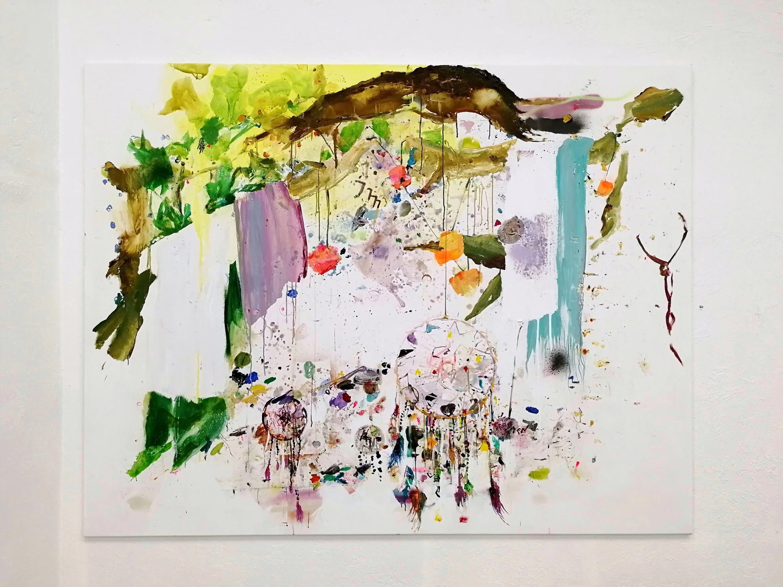 Dreamcatcher 2024 Öl und Acryl auf Leinwand  155 x 200 cm