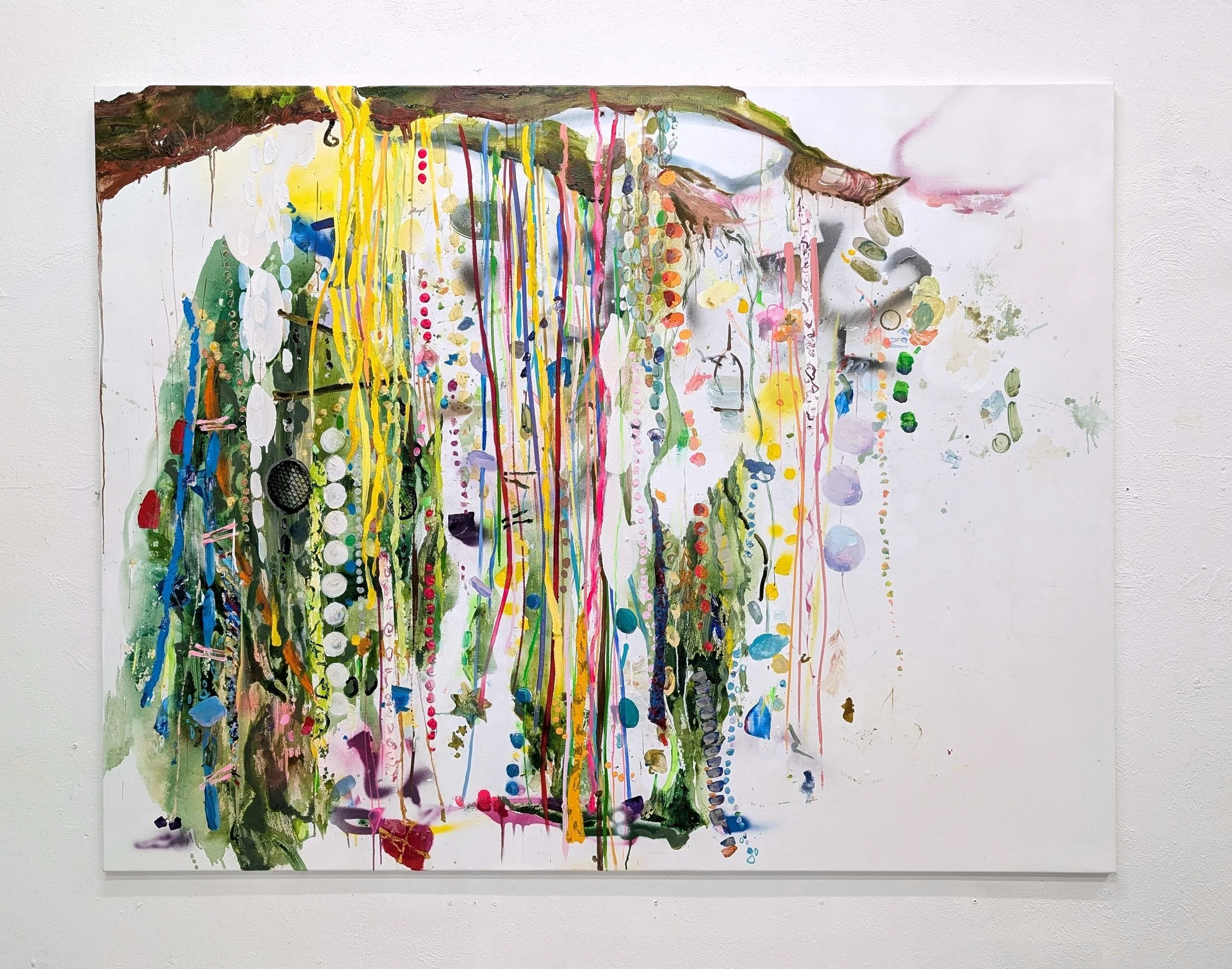hang out 2025  Öl und Acryl auf Leinwand  155 x 200 cm