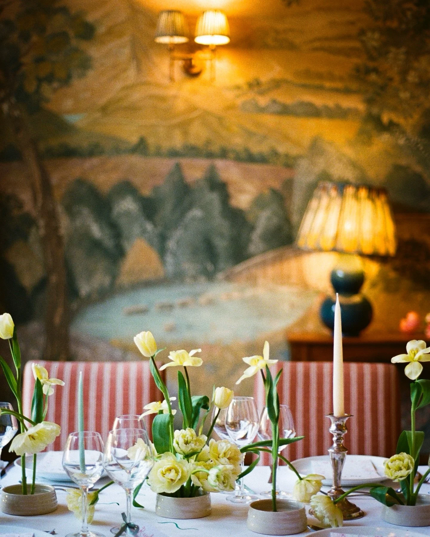 Daydreaming of this beautiful spring tablescape at @wildhiveuk put together by the most incredible team of people ✨ 

It won&rsquo;t be long until rooms will be filled with daylight, tulips and daffodils 🌷

Concept, Planning and Design: @desiderataw