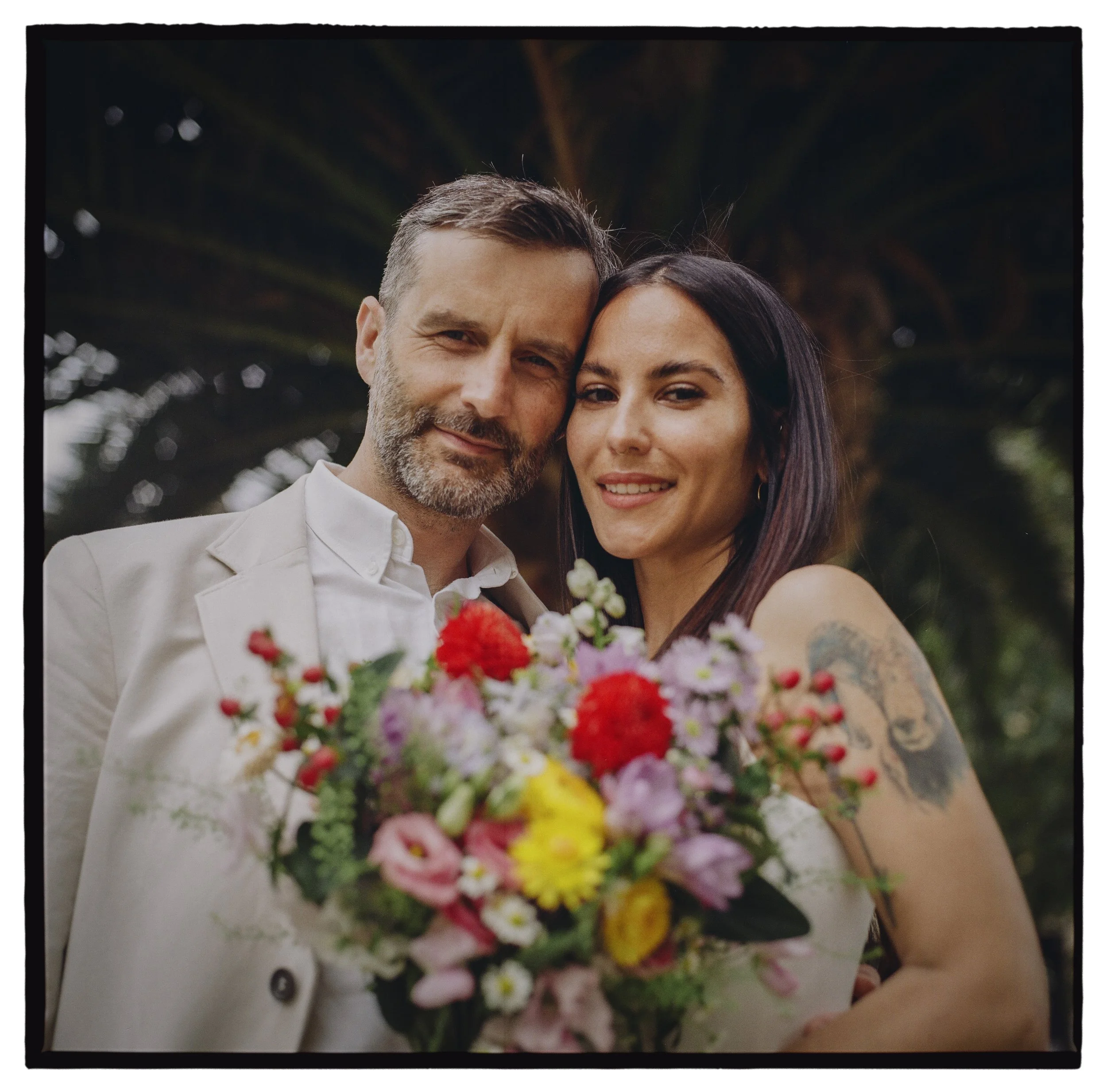 Hackney Town Hall wedding shot on medium format
