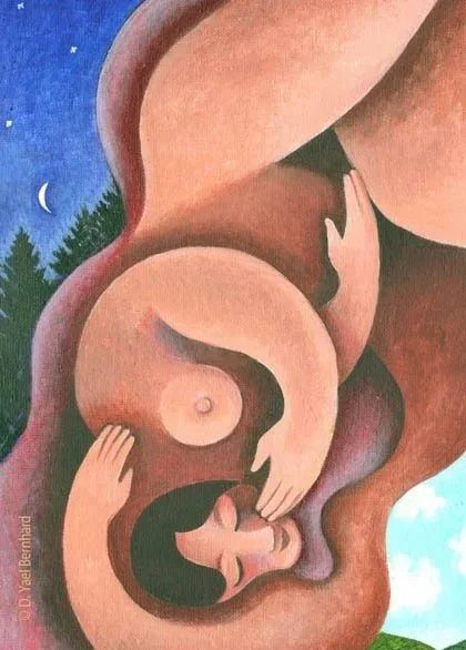 Davenlee.com- intimacy coach for women - illustration of a woman in a sensual spiral shape - Your Sexual Soul card from YinOracle.com